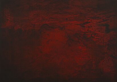 The Red Waves - a Paint Artowrk by Irena Krizman